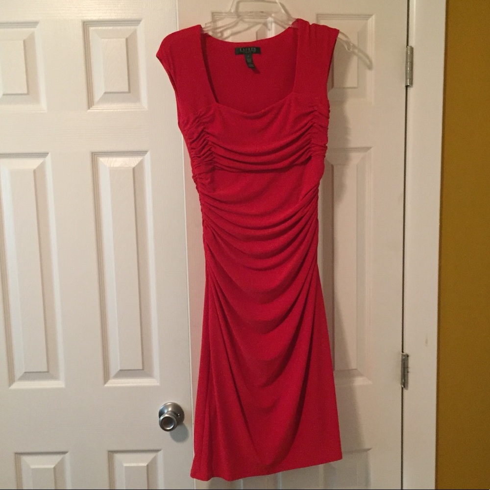 Red cocktail dress